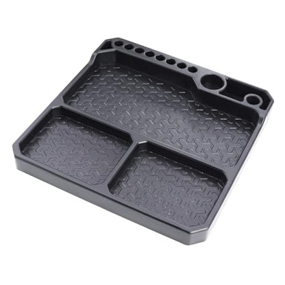 RC Silicone Screw Tray with Magnetic Pad - High-Temperature Resistant Storage Box, Suitable for 1/10, 1/18, 1/24 RC Cars, Boats, Airplanes, Tools, and Parts