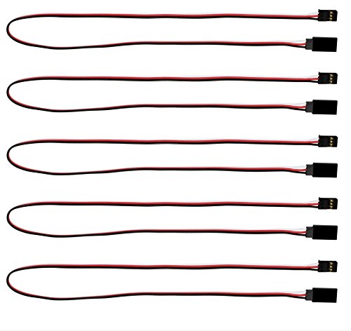Futaba Style 18" / 450mm Servo Extension - 5 Pack #1017