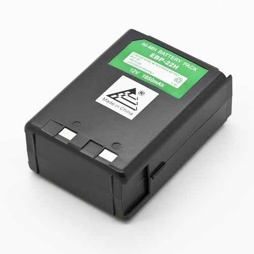 ExpertPower® 12V 1650mAh NiMH Replacement Battery for Alinco EBP-22 / EBP-22N / EBP-28 / EBP-28N, Compatible with DJ-180 DJ-280 DJ-480 DJ-580 DJ-582 Two-Way Radios – Black - size: EBP-22