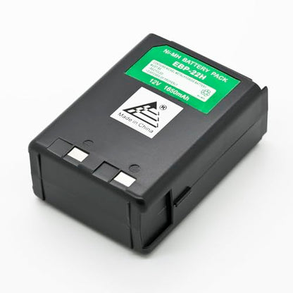 ExpertPower® 12V 1650mAh NiMH Replacement Battery for Alinco EBP-22 / EBP-22N / EBP-28 / EBP-28N, Compatible with DJ-180 DJ-280 DJ-480 DJ-580 DJ-582 Two-Way Radios – Black - size: EBP-22