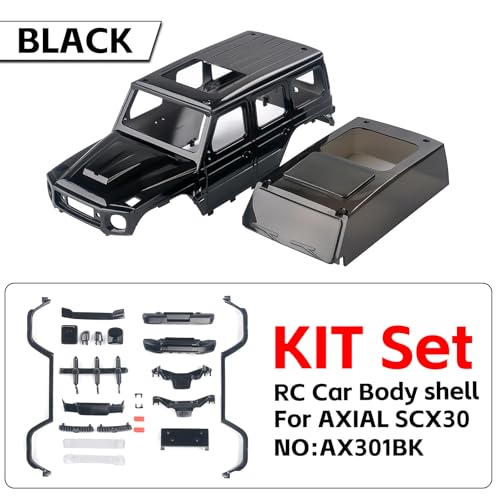1/30 RC Body Shell for Axial SCX30 Crawler Upgrade Parts (High-Gloss Black) - color: High-gloss Black