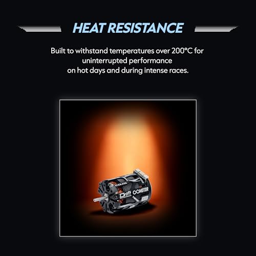 KWTRC Endless 540 Brushless Motor, High-Torque & High-Efficiency RC Motor, Heat-Resistant, Lightweight Design, Compatible with 1/10 RC Drift Cars, Race Cars (13.5T) - style: 13.5T