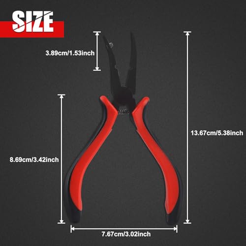 5 Inch Ball Link Clamp Plier Micro RC Car Ball Link Pliers Ball Curved Tip Bent Head Airplane Car Repair Tool RC Helicopter Plane Tool for RC Vehicles RC Helicopter Airplane Car