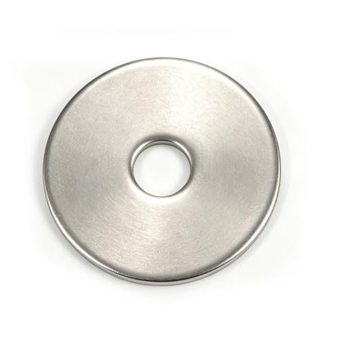 ZQZ 55Pcs 1/4" x 1-1/4" Flat Washers, 304 Stainless Steel Fender Washers, Standard Stainless Steel Washers for Screws - size: S-1/4" x 1-1/4"-55 Pieces