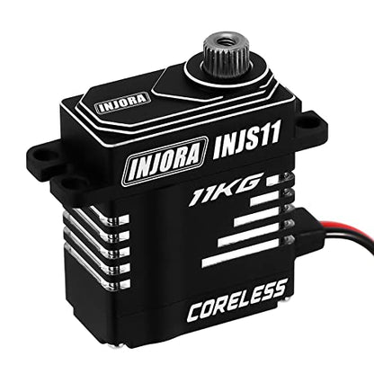 INJORA 11KG High Torque Coreless Servo for 1/18 1/24 RC(Side Wire Exit)