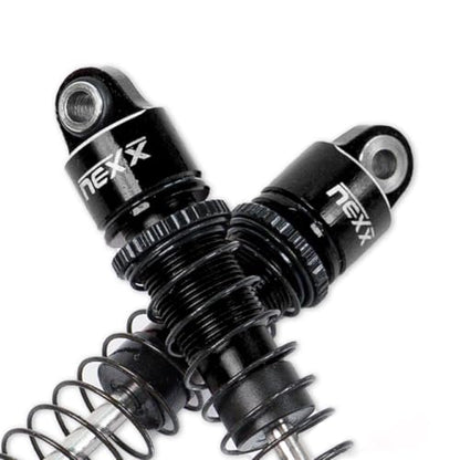 Nexx Racing Oil Shocks (4pcs) for 1/18 RC Crawler Ascent18 - Remote Control Car, RC Cars, RC Crawler Redcat 1/18 4WD Nexx Racing Upgrade Parts (HELIDIRECT) (Black - 59mm) - color: Black - 59mm