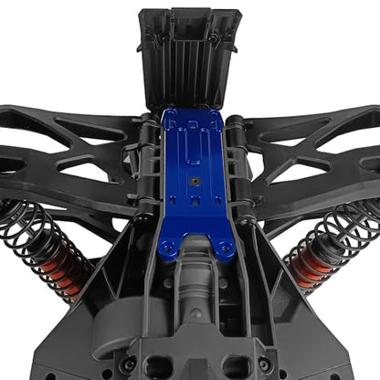 Aluminum Rear Tie Bar Mount Suspension Holder Blue CNC Machined Rear Chassis Brace Tie Bar Mount for Tra-xxas X-Maxx 6S 8S Truck Rc Car Upgrade Parts