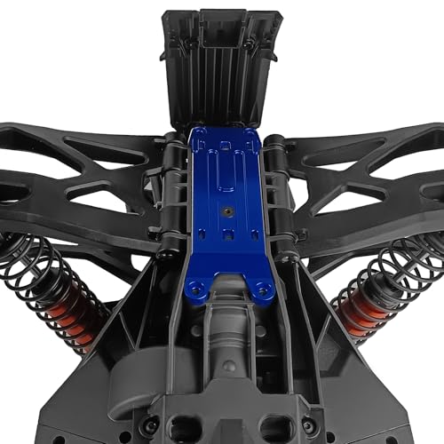 Aluminum Rear Tie Bar Mount Suspension Holder Blue CNC Machined Rear Chassis Brace Tie Bar Mount for Tra-xxas X-Maxx 6S 8S Truck Rc Car Upgrade Parts