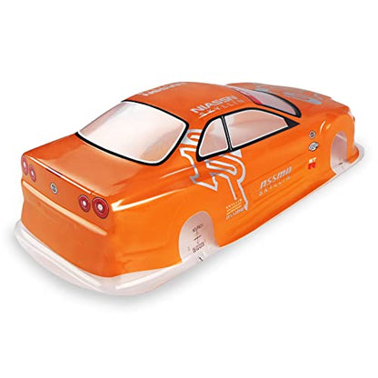 Manrock 1/10 Scale RC Painted Drift Racing Touring Onroad Car Body Shell GTR Orange
