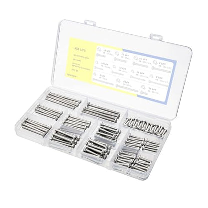 120pcs Machine Screws, #6-32#8-32 Electrical Screw Kit | 304 Stainless Steel, Phillips Pan Head Replacement Machine Screws for Outlet, Panel, Furniture, DIY Projects