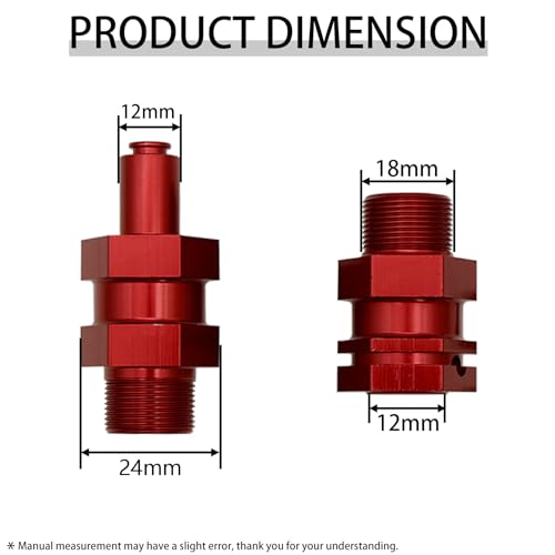 Wheel Hex Drive Hub Adaptor 24mm Aluminum 4Pcs for 1/5 Scale Baja Buggy HPI Rovan Rofun Baja 5B 5T 5SC