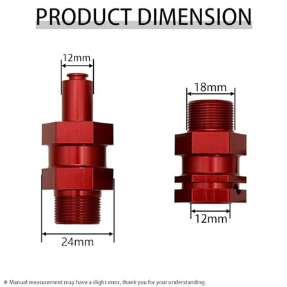Wheel Hex Drive Hub Adaptor 24mm Aluminum 4Pcs for 1/5 Scale Baja Buggy HPI Rovan Rofun Baja 5B 5T 5SC