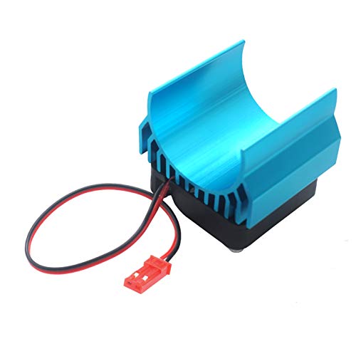 RC Motor Heat Sink Heatsink with 5V Cooling Fan,550 540 Size Electric Engine Heatsink Compatible with Traxxas Tamiya HSP HPI Wltoys Himoto RC 1/10 Car Truck