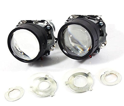 iJDMTOY Mini 2.5-Inch H1 Bi-Xenon Projector Lens Compatible With Car Lighting Retrofit, Custom DIY Job For Off-Road Use Or Show Purpose