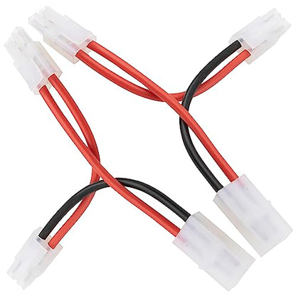 2Pcs HIRCQOO RC Car Serial Series Cable Adapter Compatible with XT90 Large Tamiya Traxxas EC5 XT60 EC3 T Plug for RC Truck Boat Lipo Battery ESC (Tamiya Plug 1 Female to 2Male Connector) - style: Tamiya Plug 1 Female to 2Male Connector