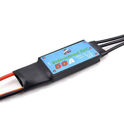 50A Bidirectional Brushless ESC Electric Speed Controller | Electric Speed Controller for RC Car Boat Underwater Propeller - color: 50A ESC