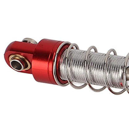 OUKENS RC Shock Absorber Set, 4Pcs Metal Red Adjustable Oil Shocks for 1/18 1/16 RC Crawler, Compatible with TRX4M, WPL C14 C24, MN D90, Axial Capra Upgrade Parts - color: Red