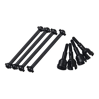 ShareGoo Steel Drive Shaft & Wheel Stub Axle Dogbones Adapter Axle Hub Compatible with WLtoys A959 A969 A979 K929 1/18 RC Car Buggy