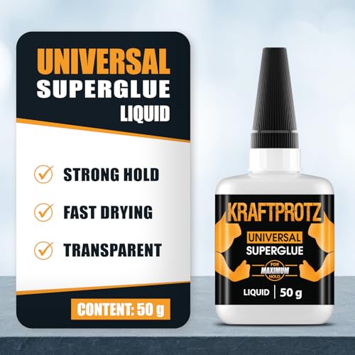Super Glue All-Purpose Liquid 1.75 oz - Instant Adhesive Universal Repair | versatile, precise repairs, clear, waterproof, heat resistant, universal power, anti-clog cap, wood, glass, metal, plastic - style: REGULAR 1.76 Fl.Oz.