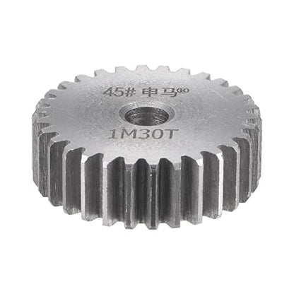 HARFINGTON Straight Spur Gear 6mm Bore 30T Mod-1 Hardened 45# Steel Spur Diff Differential Motor Gear RC Car Replacement Parts - style: 30T
