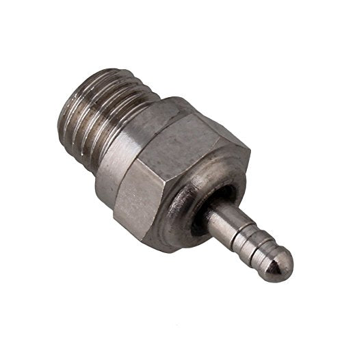 Mxfans Silver RC 1:8 1:10 70117 Stainless Steel Glow Plug Replacement for HSP N3 15~28 Hot Nitro Engines Pack of 12
