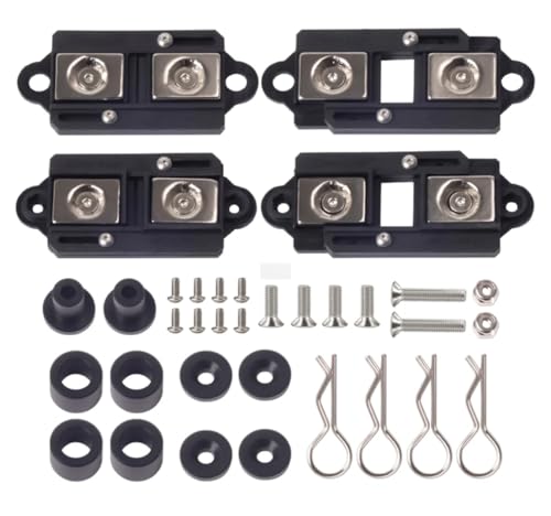 RC Car Shell Column,4Pcs Adjustable Magnetic Body Post Mount Car Shell Column 55-85mm for 1/10 RC Crawler TRX4 TRX6 SCX10 90046 D90 86100 MST CFX (Plastic)