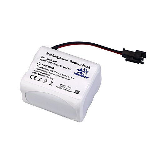 melasta 7.2V 2000mAh NiMH Battery for Tivoli PAL/iPAL Radio | Replacement for MA-1, MA-2, MA-3 models. 2-wire connector. Compatible with Tivoli PAL and iPAL radios. Long runtime.