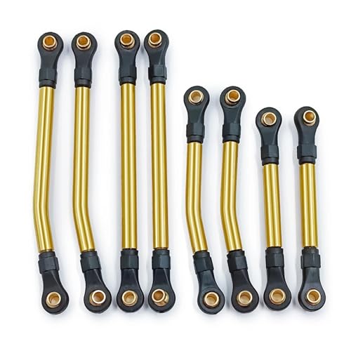 RC Models For TRX4M For Bronco For Defender 1/18 Metal High Clearance Links Set Chassis Linkage RC Crawler Car Upgrade Parts(Yellow) - color: Yellow
