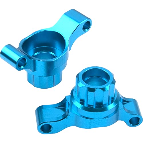 Aluminum Front Steering Knuckle Carrier Blocks & Rear Stub Axle Carrier Hub Set Compatible with Tamiya TT02 1/10 RC On Road Touring Car Upgrade Parts