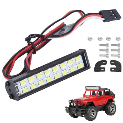 RC LED Light Bar Roof Lamp 16pcs Lamp Beads Super Bright Spare Parts RC Crawler Cars, Hobby RC Power Plant & Driveline Systems RC LED Light Bar Roof LED Lamp Kit RC Roof Lamp