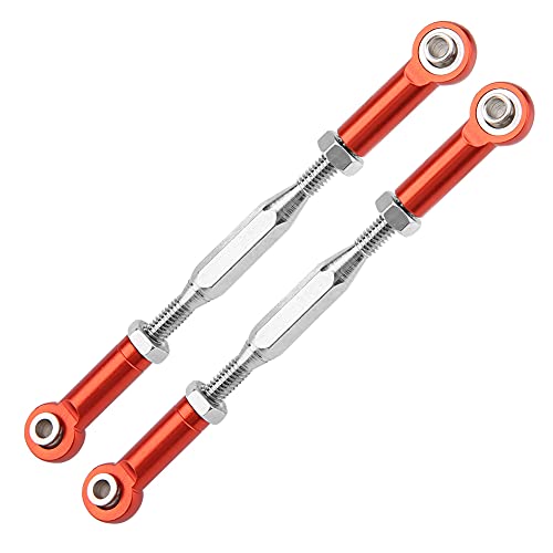RC Steering Rod Arm, Aluminum Alloy Steering Linkage for Slash 1/10 Scale RC Truck with CNC Machining and Anodized Surface (2) - color: 2