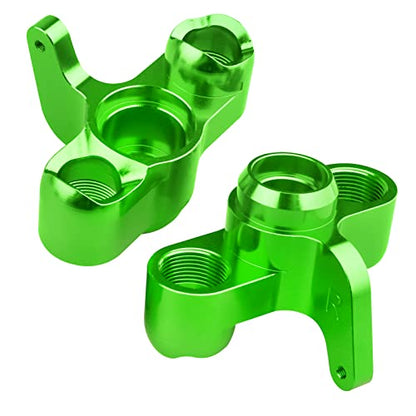 Aluminum Front Steering Blocks Steering Knuckle for Arrma 1/8 Kraton/Outcast/Notorious 6S BLX Upgrades Parts,Replace AR330505 (Green) - color: Green