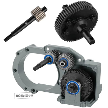 RC Transmission Gear &48P 86T w/19T 21T 23T Pinions &Slipper Clutch &Pressure Plate &Slipper Rebuild Kit Upgrades Part for 1/10 2WD Slash/Rustler/Stampede/Bandit 2WD(VXL) RC Car,Red - color: Red(1set)