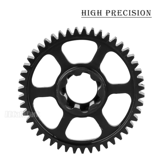 Steel 47T 0.8Mod Main Gear & Center Drive Shaft Axles Upgrades Part for 1/16 Mini Maxx 4WD RTR Brushless Monster Truck (107154-1),RC Spur Gear 47 Tooth and Center DriveShaft CVD,Navy Blue - color: Navy Blue - (47t Gear & Center Drive Shaft)