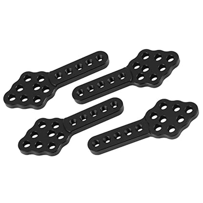 1 10 rc Crawler Long Travel Shocks Shock Keys mounts Mount Extension Key Adjustable axial Car Model Accessories Tower car adapters Rock Extender Relocation Stand (Black)