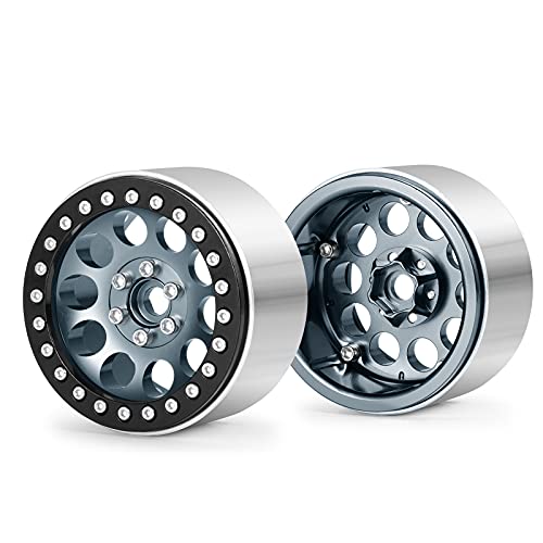 Benedict Harry Aluminum Alloy 2.2" Beadlock Wheels Rims for 1/10 RC Rock Crawler Car Axial Wraith RR10 SCX10 90046 YETI D90 CC01