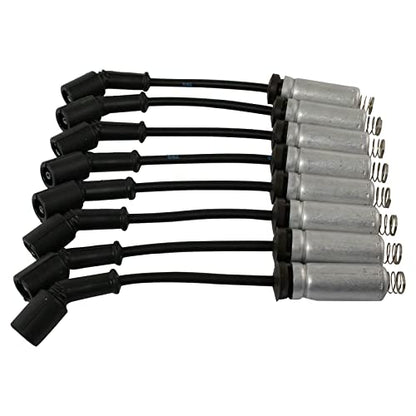 TRQ Ignition Spark Plug Wire Kit Set | For GMC Cadillac Chevrolet Pickup Truck SUV 5.3L 6.2L V8 - style: IWA69075