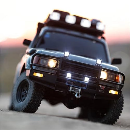 Rc Bumpers Compatible with Rcrun Run80 for LC80 for Chassis Body Upgrade Parts 1/10 RC Crawler Bull Bar Off-Road Metal Front Bumper