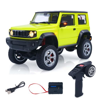 1/16 HG 210 RC Off Road Car Remote Control Electric Crawler Sound Light Smoke Unit Metal Gear Drive Shaft Battery Charger Hobby Model for Ages 14+ - color: Green