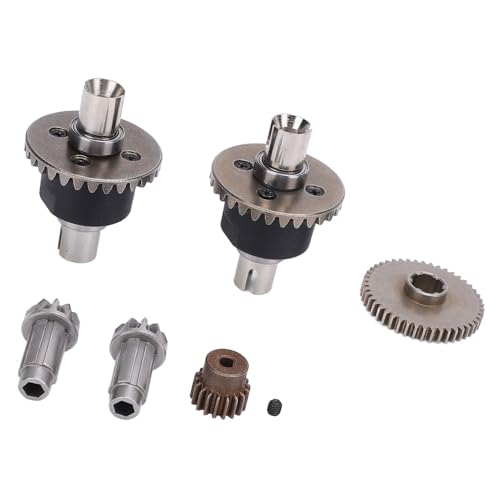 Metal Duty Differentials 16 RC RC Car High Hardness Differential Gear Set for 16 SCY 16101 16102 16103 Alloy Construction Easy Installation Complete Upgrade Kit