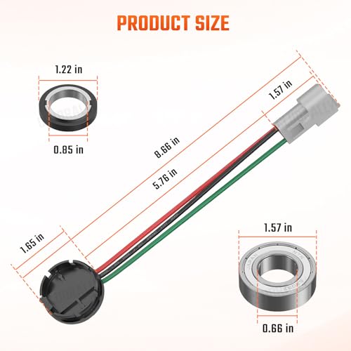 CLUBRALLY Club Car Speed Sensor and GE Magnet Golf Cart DS IQ & Precedent with GE Motor Only, OEM#102265601 - color: Single Pack