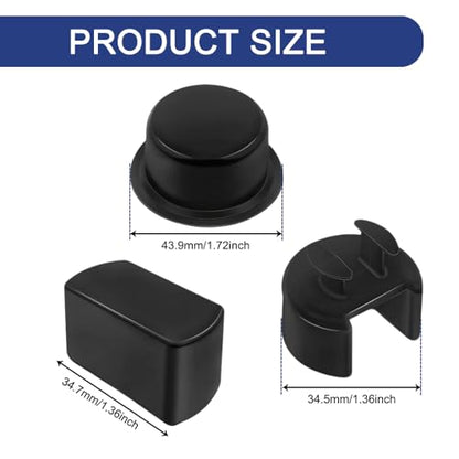 4 PCS Car Tailgate Hinge Kit Tailgate Bushing Insert Kit, Truck Bed Hinge, Plastic Left Right Bed Door Side Bushings Fit for Dodge Ford Lincoln, Replace# OEM E7TZ99430B22A, F6TZ99430B23AA