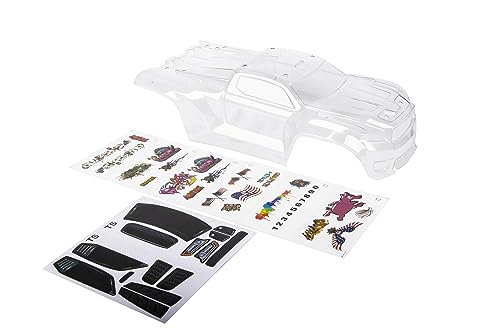 Custom Body Compatible for Sledge 6S 4WD 1/8 Truck Shell Cover (Clear Unpainted) - color: Clear Unpainted
