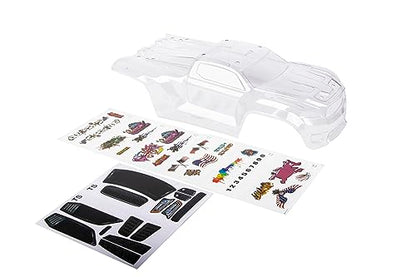 Custom Body Compatible for Sledge 6S 4WD 1/8 Truck Shell Cover (Clear Unpainted) - color: Clear Unpainted