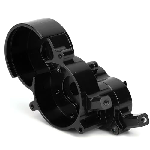 Aluminum Alloy Transmission Case Housing Set, RC Gearbox Housing for GEN8 1/10 RC Car, CNC 6061 - T6 with Hard Anodized Finish and PTFE Coated Gears (Black) - color: Black