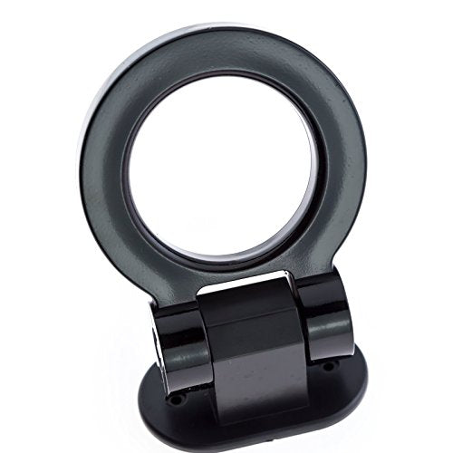 x xotic tech JDM Track Racing Style Bumper Trailer Tow Hook Ring Decoration Sticker Universal Fit All Car Truck SUV, Black - color: Black