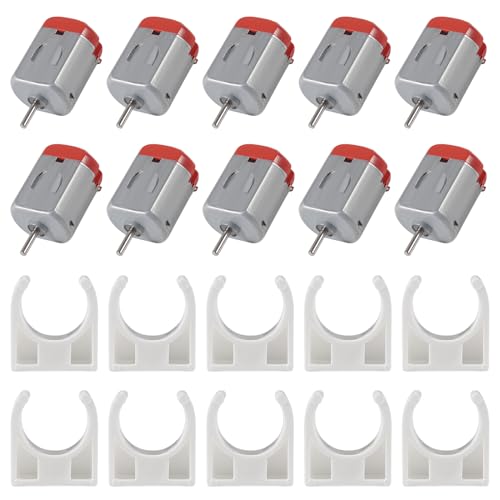 20pcs Micro 130 DC Motor Strong Magnetic Brushed Electric DC 3V -12V 25000 RPM Cars Toys Electric,High Speed Torque DIY Remote Control Toy Car Hobby Motor, Metal Car Engine Motor Kit