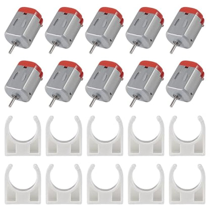 20pcs Micro 130 DC Motor Strong Magnetic Brushed Electric DC 3V -12V 25000 RPM Cars Toys Electric,High Speed Torque DIY Remote Control Toy Car Hobby Motor, Metal Car Engine Motor Kit