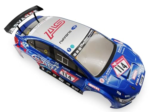 1/10 Scale RC Drift Racing Touring On Road Car Painted Body Shell, Spoiler Included, Pre-Cut, 258mm Wheelbase (Subaru STI Style) - color: Subaru Sti Style