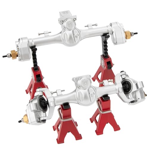 MEUS Racing +6.2mm SCX24 Portal Axles for Axial 1/24 SCX24 RC Crawler (Silver) - color: Silver